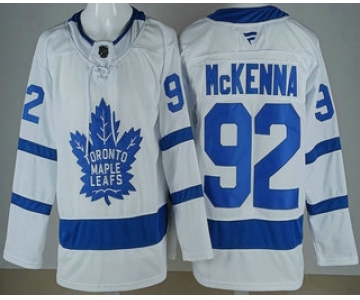 Men's Toronto Maple Leafs #92 Gavin McKenna White Authentitc Jersey