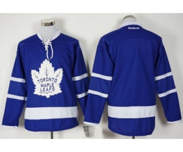 Men's Toronto Maple Leafs Blank Blue New Stitched NHL Jersey