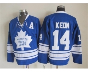 NHL Toronto Maple Leafs #14 Dave Keon blue Throwback Stitched jerseys