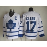NHL Toronto Maple Leafs #17 Wendel Clark white Throwback Stitched jerseys