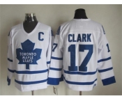 NHL Toronto Maple Leafs #17 Wendel Clark white Throwback Stitched jerseys