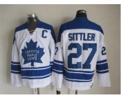 NHL Toronto Maple Leafs #27 Darryl Sittler white Throwback Stitched jerseys