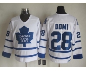 NHL Toronto Maple Leafs #28 Domi white Throwback Stitched jerseys