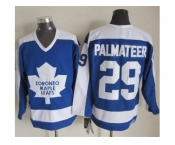NHL Toronto Maple Leafs #29 Mike Palmateer Blue White CCM Throwback Stitched jerseys