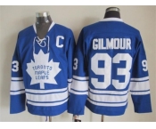 NHL Toronto Maple Leafs #93 Doug Gilmour blue Throwback Stitched jerseys