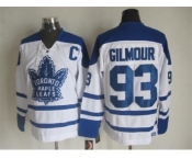 NHL Toronto Maple Leafs #93 Doug Gilmour white Throwback Fel Visking Shoulder Stitched jerseys