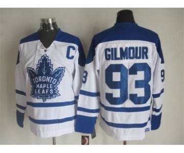NHL Toronto Maple Leafs #93 Doug Gilmour white Throwback Fel Visking Shoulder Stitched jerseys