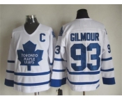 NHL Toronto Maple Leafs #93 Doug Gilmour white Throwback Stitched jerseys