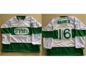 Toronto Maple Leafs #16 Mitchell Marner White Green St. Patrick's Day Stitched NHL Jersey