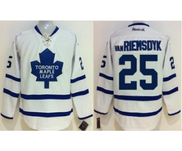 Toronto Maple Leafs #25 James Van Riemsdyk White Stitched NHL Jersey