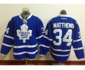 Toronto Maple Leafs #34 Auston Matthews Blue Home Stitched NHL Jersey