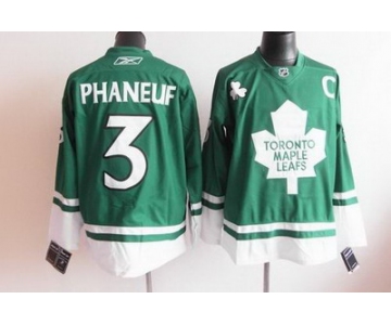 nhl Toronto Maple Leafs #3 Phaneuf green C