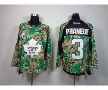 nhl jerseys toronto maple leafs #3 phaneuf patch camo[patch C]