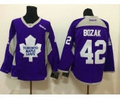 nhl jerseys toronto maple leafs #42 bozak purple