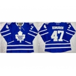 nhl jerseys toronto maple leafs #47 leo komarov blue