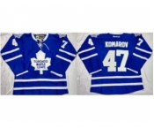 nhl jerseys toronto maple leafs #47 leo komarov blue