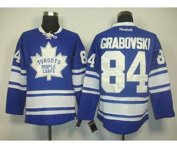 nhl jerseys toronto maple leafs #84 grabovski blue