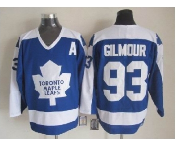 nhl jerseys toronto maple leafs #93 doug gilmour 1978 ccm vintage throwback blue