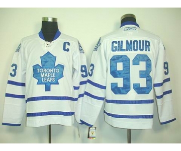 nhl jerseys toronto maple leafs #93 gilmour white(C)