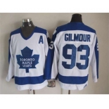 nhl jerseys toronto maple leafs #93 gilmour white[m&n][patch A]