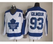 nhl jerseys toronto maple leafs #93 gilmour white[m&n][patch A]