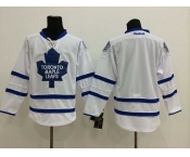 nhl jerseys toronto maple leafs blank white[2014 new]