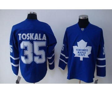 nhl toronto maple leafs #35 toskala blue