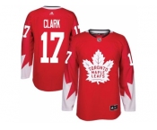 oronto Maple Leafs #17 Wendel Clark Red Alternate Stitched NHL Jersey