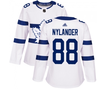 Toronto Maple Leafs #88 William Nylander White Authentic 2018 Stadium Series Women's Stitched Hockey Jersey