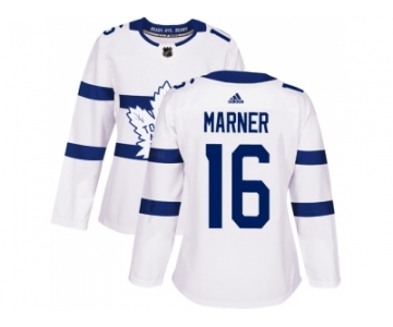 Women Adidas Toronto Maple Leafs #16 Mitchell Marner White Authentic 2018 Stadium Series Stitched NHL Jersey