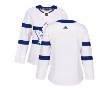 Women Adidas Toronto Maple Leafs Blank White Authentic 2018 Stadium Series Stitched NHL Jersey