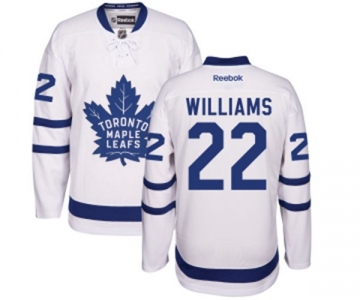 Women Reebok Toronto Maple Leafs #22 Tiger Williams Authentic White Away NHL Jersey