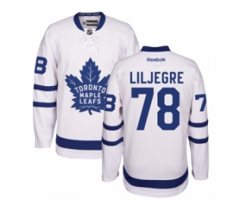 Women Reebok Toronto Maple Leafs #78 Timothy Liljegren Authentic White Away NHL Jersey