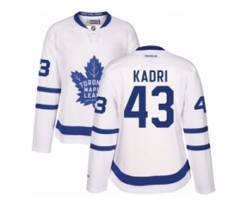 Women's Reebok Toronto Maple Leafs #43 Nazem Kadri Authentic White Away NHL Jerseys