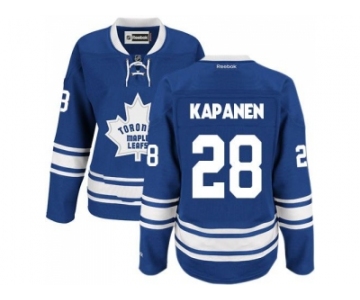 Women's Toronto Maple Leafs #28 Kasperi Kapanen Blue Alternate Stitched NHL Jersey