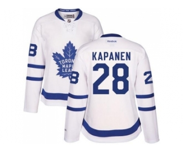 Women's Toronto Maple Leafs #28 Kasperi Kapanen White Road Stitched NHL Jersey