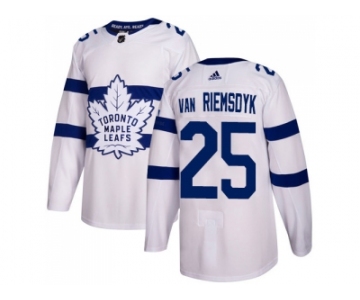 Youth Adidas Toronto Maple Leafs #25 James Van Riemsdyk White Authentic 2018 Stadium Series Stitched NHL Jersey