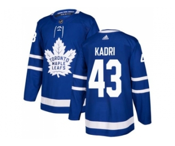 Youth Adidas Toronto Maple Leafs #43 Nazem Kadri Blue Home Authentic Stitched NHL Jersey