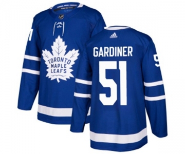 Youth Adidas Toronto Maple Leafs #51 Jake Gardiner Authentic Royal Blue Home NHL Jersey