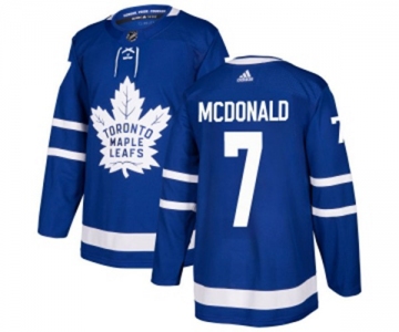 Youth Adidas Toronto Maple Leafs #7 Lanny McDonald Authentic Royal Blue Home NHL Jersey