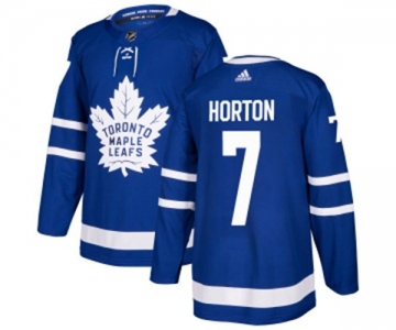 Youth Adidas Toronto Maple Leafs #7 Tim Horton Authentic Royal Blue Home NHL Jersey