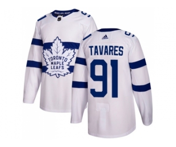 Youth Adidas Toronto Maple Leafs #91 John Tavares White Authentic 2018 Stadium Series Stitched NHL Jersey