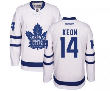 Youth Reebok Toronto Maple Leafs #14 Dave Keon Authentic White Away NHL Jersey