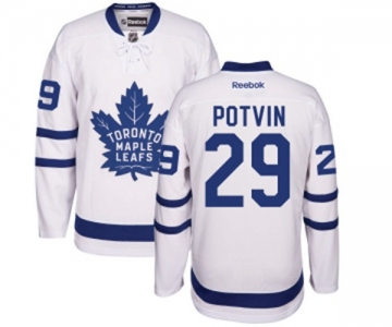 Youth Reebok Toronto Maple Leafs #29 Felix Potvin Authentic White Away NHL Jersey
