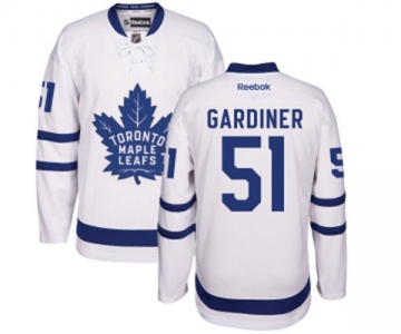 Youth Reebok Toronto Maple Leafs #51 Jake Gardiner Authentic White Away NHL Jersey