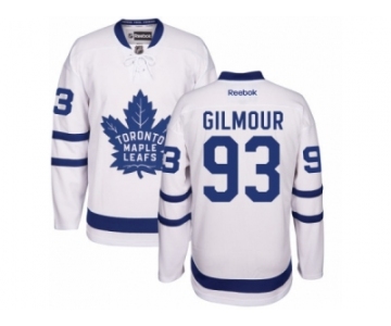 Youth Reebok Toronto Maple Leafs #93 Doug Gilmour Authentic White Away NHL Jerseys