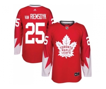 Youth Toronto Maple Leafs #25 James Van Riemsdyk Red Alternate Stitched NHL Jersey