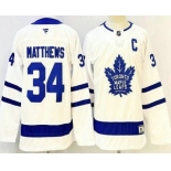 Youth Toronto Maple Leafs #34 Auston Matthews White Authentic Jersey