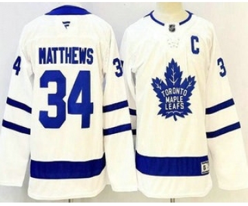 Youth Toronto Maple Leafs #34 Auston Matthews White Authentic Jersey