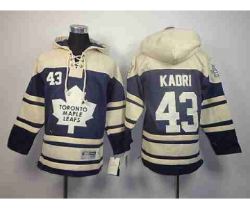 youth nhl jerseys toronto maple leafs #43 kadri blue-cream[pullover hooded sweatshirt]